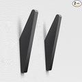 COCOYA 2Pack Metal Wall Hooks, Minimalist Coat Hooks Matte Black Simple Modern by COCOYA