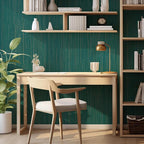 Teal Green Grasscloth Peel and Stick Wallpaper Texture Contact Paper 15.7"x120" - Image 7