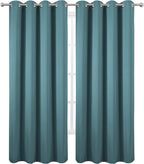 LEMOMO Sea Teal Thermal Blackout Curtains/52 x 95 Inch/Set of 2 Panels Room - Image 2