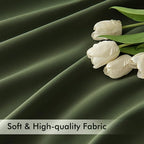 MIULEE Olive Green Back Tab Blackout Curtains 120 Inch Long 2 Panels Set - Image 6