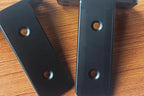 2 Pack - 4 inch Black Hidden L Shelf Bracket Iron Floating Shelf Brackets - Image 4