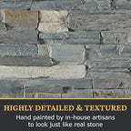 AZ Faux High-Density Polyurethane Faux Stone Interlocking Right Endcap - Image 6