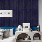 Navy Blue Grasscloth Peel and Stick Wallpaper Texture Contact Paper A Set of - Image 3