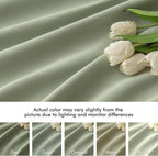 MIULEE Back Tab Sage Green Curtains 90 Inch Long 2 Panels Set - Image 8