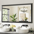 Briivue 55x30 Inch Black Bathroom Mirror by Briivuemodernmirrors