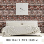 Colarr 60 Pcs 58 Sq ft 3D Wall Panels Peel and Stick Faux Foam 3D Brick - Image 6