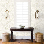 Ismoon Peel and Stick Wallpaper Floral Vintage Stick on Wall Paper Beige French - Image 6