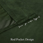 NICETOWN Green Velvet Curtains 108 inches - Image 9