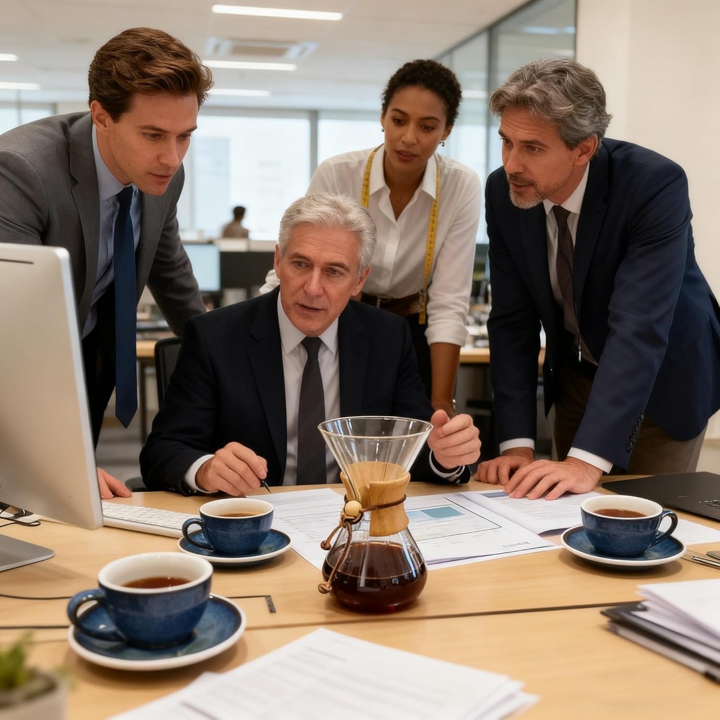 Subjectthree Pour Over Coffee Maker Set 8 Cup Glass Coffee Carafe Dripper with Stainless Filter for Camping Home Office Cafes Easy Clean (8 Cup/28 oz)