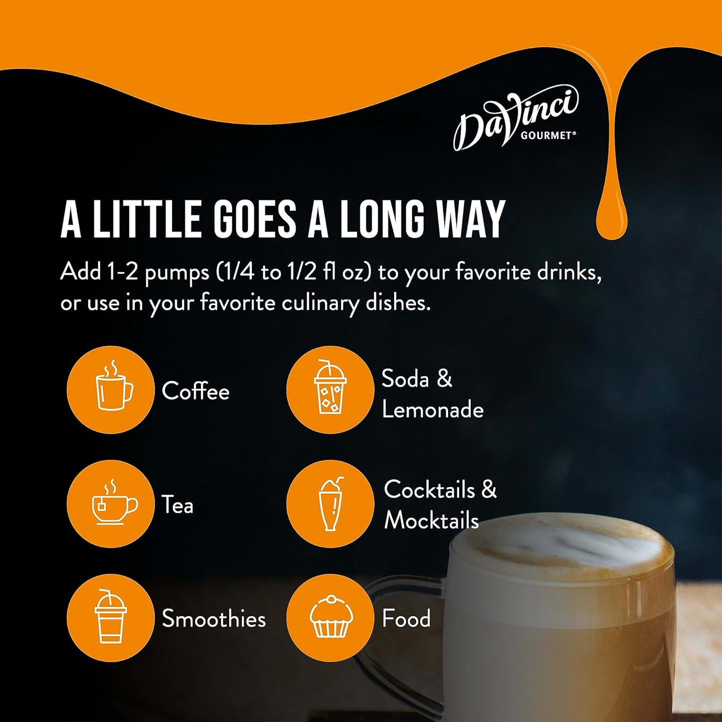 DaVinci Gourmet Classic Toasted Marshmallow Syrup, 25.4 Fluid Ounces (Pack of 4)