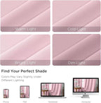 CUCRAF Light Pink Blackout Curtains 96 inch Length 2 Panels Set, Rod Pocket - Image 4