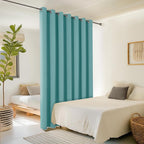 ChrisDowa Room Divider Curtain 84 Inches Long, Wide Blackout Sliding Door - Image 2