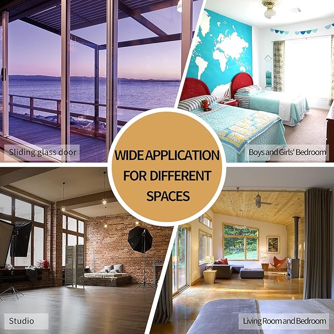 BONZER Room Divider Blackout Curtain Wide Room Darkening Total Privacy Wall - Image 6
