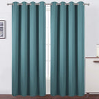 LEMOMO Sea Teal Thermal Blackout Curtains/52 x 108 Inch/Set of 2 Panels Room by Lemomo