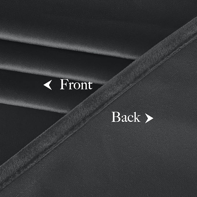 NICETOWN Grey Velvet Blackout Curtains 108 inches Long - Image 7
