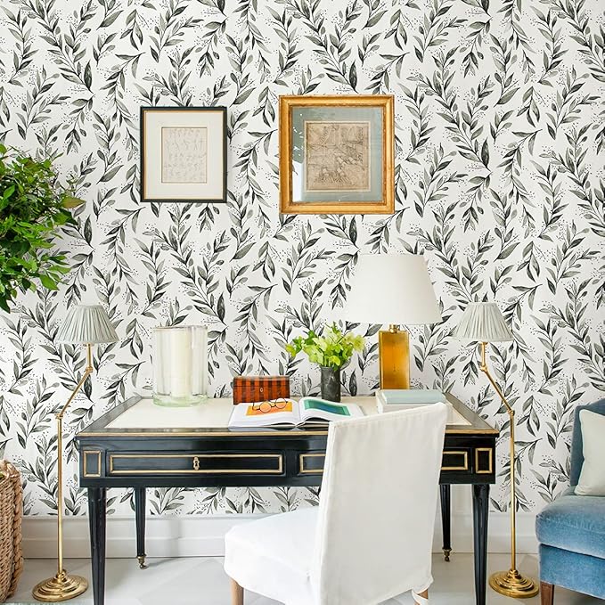 Livebor Olive Leaf Wallpaper Peel and Stick Leaf Contact Paper 17.7inch x - Image 6