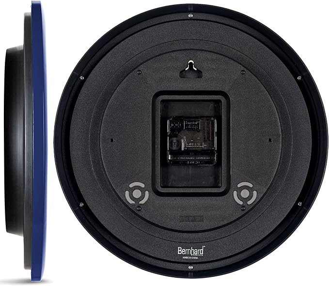 Bernhard Products Navy Wall Clock Silent Non Ticking - Image 5
