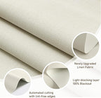 AOSKY Custom Linen Roller Blinds Shades - Image 2