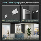 28x36 LED Bathroom Mirror with Lights, Backlit and Front Lit Anti-Fog Lighted - Image 9