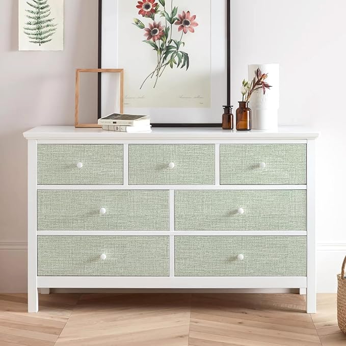 Amiya Grasscloth Wallpaper Sage Green Peel and Stick Faux Fabric Linen Contact - Image 6