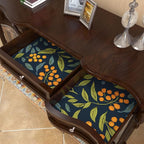 BOKEBEVE Dark Blue Wallpaper Peel and Stick Boho Leaf Contact Paper Floral Wall - Image 3