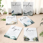 Sacubee 6 Pack Acoustic Christian Art Panels 12" x 16" Faith Hope Love - Image 4