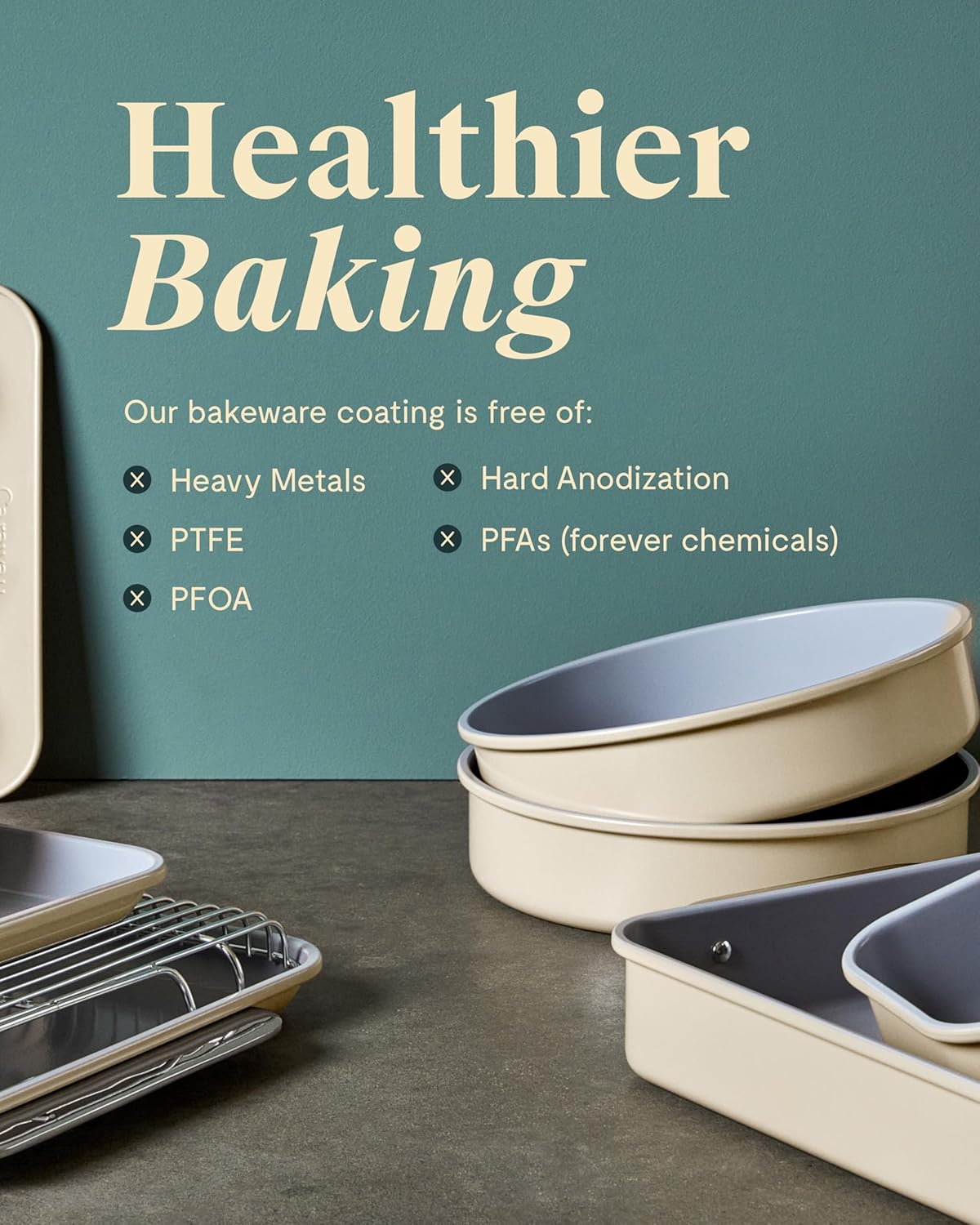 Caraway Non-Stick Ceramic 12-Cup Muffin Pan - Naturally Slick Ceramic Coating - Non-Toxic, PTFE & PFOA Free - Perfect for Cupcakes, Muffins, and More - Navy