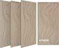 BUBOS 4 Pack Large Acoustic Panels, Total-Size 47.2 x 23.6 Inches Soundproof by BUBOS