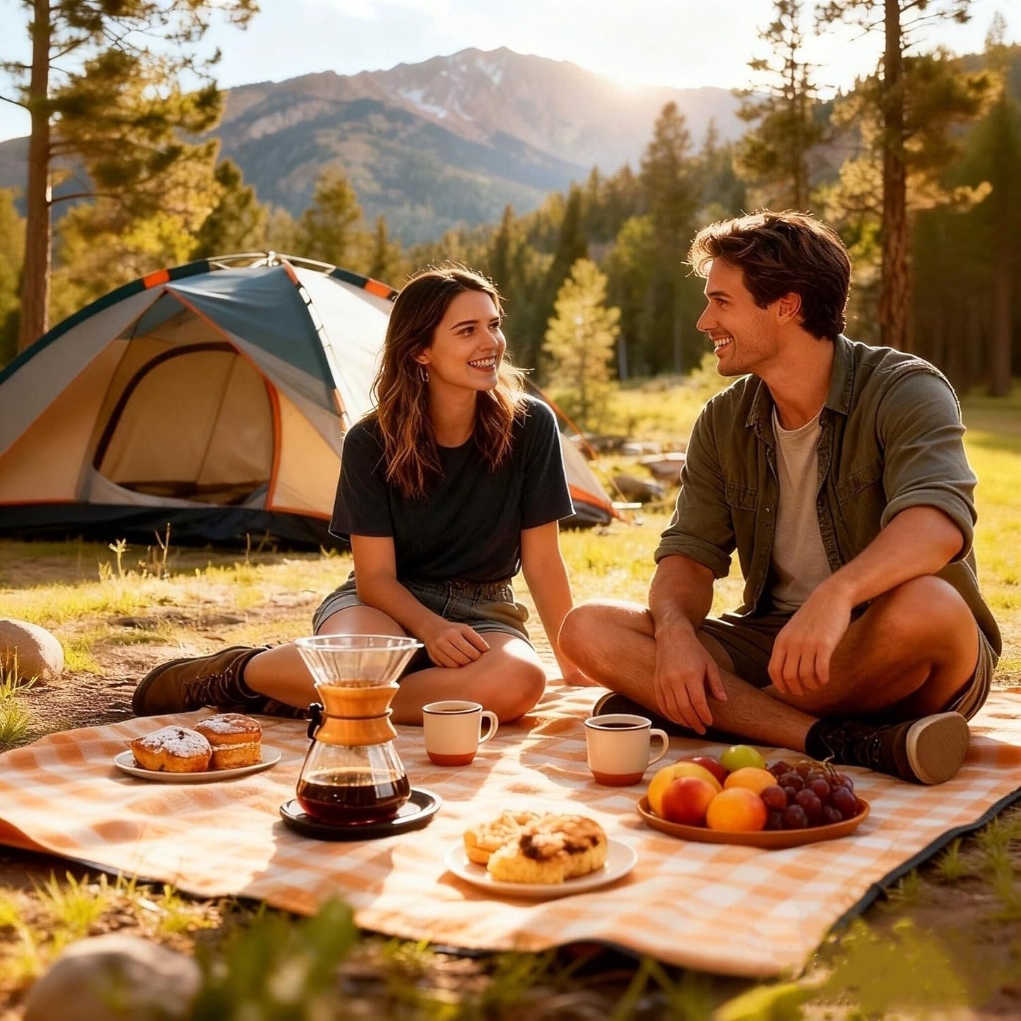 Subjectthree Pour Over Coffee Maker Set 8 Cup Glass Coffee Carafe Dripper with Stainless Filter for Camping Home Office Cafes Easy Clean (8 Cup/28 oz)