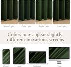 NICETOWN Green Velvet Curtains 108 inches - Image 7