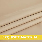 NICETOWN Blackout Curtains Grommet 2 Panels 72 Inches Long, Biscotti Beige - Image 6