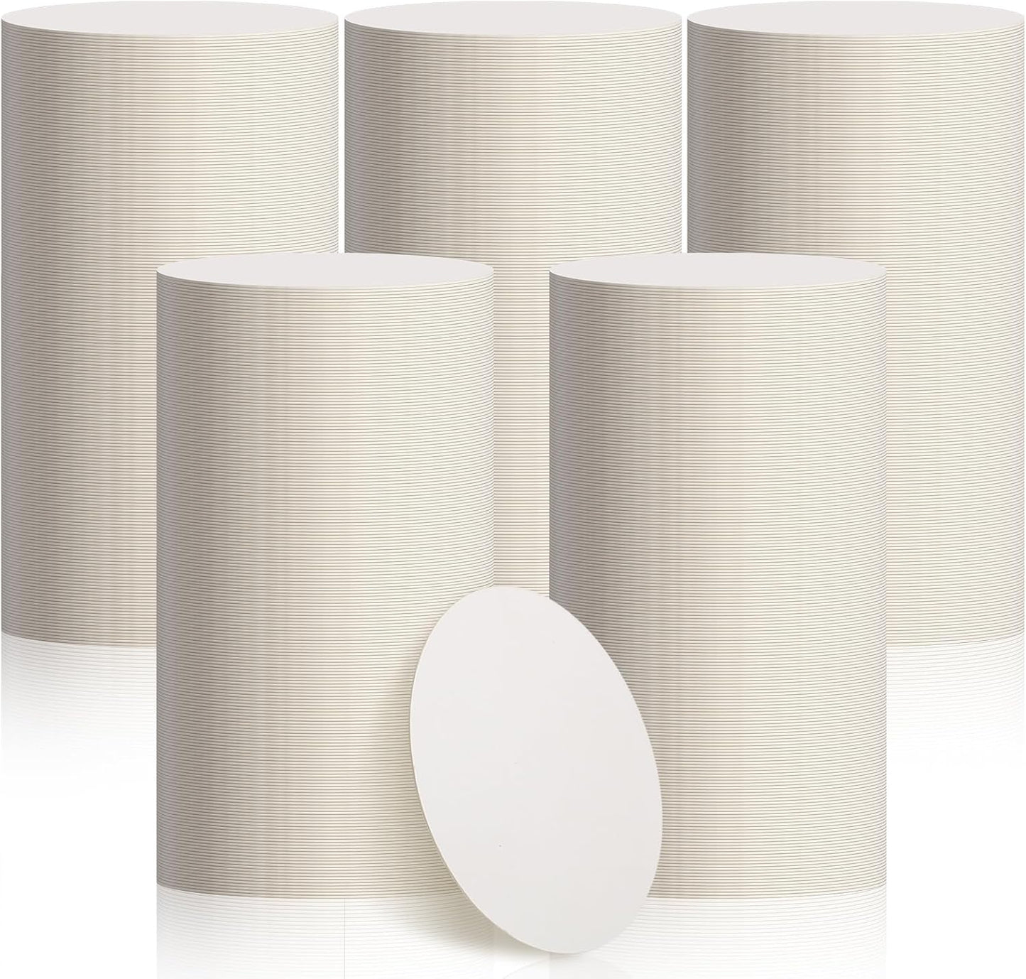 TaoBary 1000 Pcs Disposable Paper Coasters Bulk 1MM, 4 Inch Round Cardboard Coasters Blank for Bar Drinks DIY Crafts Arts Wedding (White)