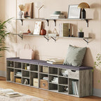 DINZI LVJ Long Wall Shelves, 39.4Inch Wall Mounted Shelves Set of 2, - Image 2