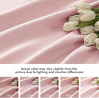 MIULEE Baby Pink Back Tab Blackout Curtains 96 Inch Long 2 Panels Set - Image 8