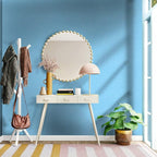 Cohoo Home Blue Peel and Stick Wallpaper Silk Solid Light Blue Contact Paper - Image 5