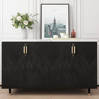 Decotalk Black Textured Geometric Peel and Stick Wallpaper - Image 3