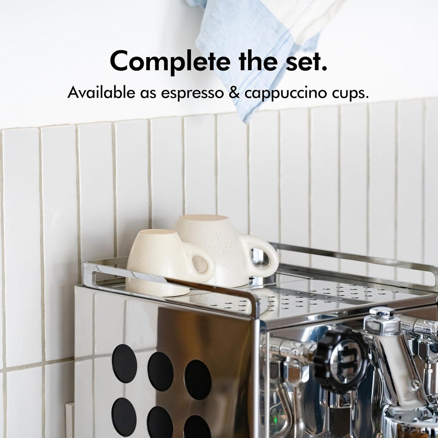 KIVY 3 oz Espresso cups set of 4 - Thick walled stoneware espresso cup set - Italian style espresso cups and saucers - Demitasse cups set of 4 - Coffee mugs - Demitasse cups and saucers sets