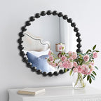 Madison Park Round Mirror, Metal Frame Circle Mirror 27 inch, Wall Art Decor - Image 9