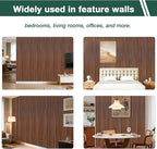 Yuzzy 4 Pack Wood Panels for Wall, 94.5" x 11" Acoustic Wood Slat Wall Panel - Image 6