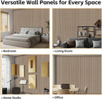 RITOLLO 8 Packs Acoustic Panel 47.2"×23.6" Sound Absorbing Slat Wall Panels - Image 6