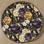 Floral Black Vintage Wallpaper Peel and Stick Dark Purple Beige Peony Contact - Image 8