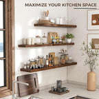 Floating Shelves for Wall 36 inch Long, Engineered Wood Wall Shelves - Image 4