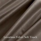 NICETOWN Taupe Velvet Curtains 84 inches Long - Image 5