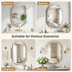 Suidia Bathroom Mirror, Frameless Bathroom Mirror - Image 8
