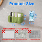 Diesisa 2pc Acrylic Wall Mount Organizer, Adhesive Cabinet Door Organizer - Image 2