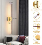 Morauroral 30″ Walnut Battery Operated Wall Sconces - Image 5