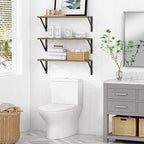 Forbena Wood Floating Shelves for Wall 24 inches Long, Large Bathroom Hanging - Image 5