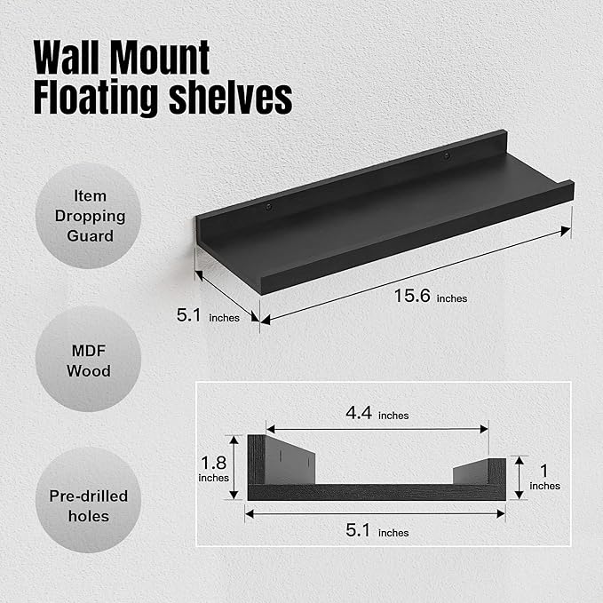 RICHER HOUSE 3 Set Floating Shelves - Image 3