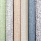 Yancorp 24"x120" Textured Fabric Cream Faux Grasscloth Peel and Stick Wallpaper - Image 6