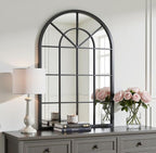 Arch Wall Mirror Mounted Decorative, Arched Window Pane Mirror - Image 2